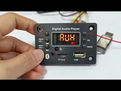 Bluetooth sans fil 5.0 MP3 WMA Décodage de carte Audio de voiture USB TF FM Module radio Écran couleur MP3 Play