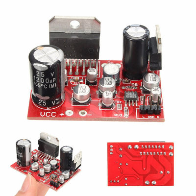 Plaque d'amplificateur de puissance de sortie de 38 W avec alimentation en courant continu de 12 V et module audio de la puce TDA7379 + AD828