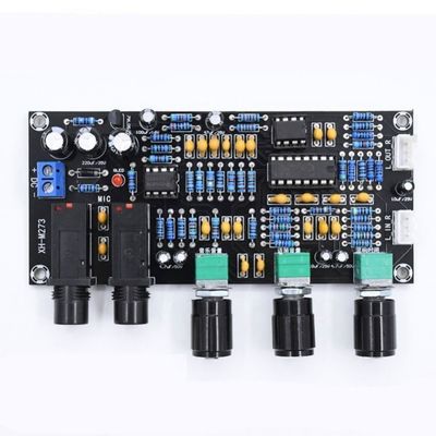 PT2399 NE5532 carte d'amplificateur de microphone avec tension de travail DC12-24V pour amplification audio stéréo