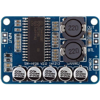 Module amplificateur de puissance numérique TDA8932 35W, avec haute efficacité et impédance de haut-parleur 4/6/8 Ohm