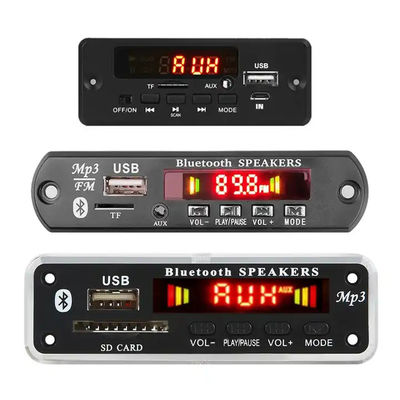 Plaque de décodeur MP3 Bluetooth 5.0 avec puissance de 100 W et prise en charge multi-formats pour USB TF FM AUX