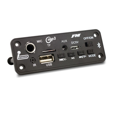 Card Style FM Radio MP3/WAV Audio Recorder décodeur avec BT 5.0 2x3w