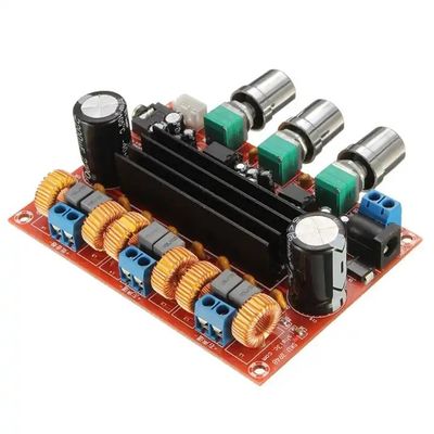 TPA3116D2 Module d'amplificateur 50Wx2 + 100W 2.1 Chaîne de carte d'amplificateur numérique de puissance avec entrée DC 12-24V
