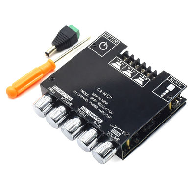 ZK-MT21 2.1 Module d'amplificateur de subwoofer 5.0BT 12V 24V 2*50W+100W Puissance à domicile