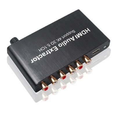 Extracteur audio HDMI 5.1 canaux avec prise en charge Dolby AC-3/DTS et résolution 3840 x 2160 à 30 Hz pour DVD PS4