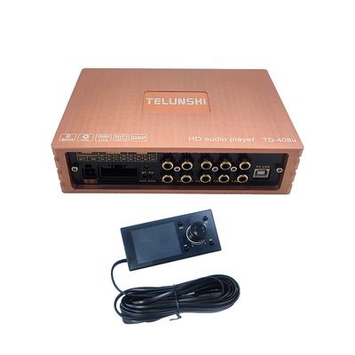 Amplificateur de voiture 4 canaux DSP Classe AB 4*50W très populaire, avec filtres et amplificateur de subwoofer, alimentation automatique (sans panneau de contrôle)