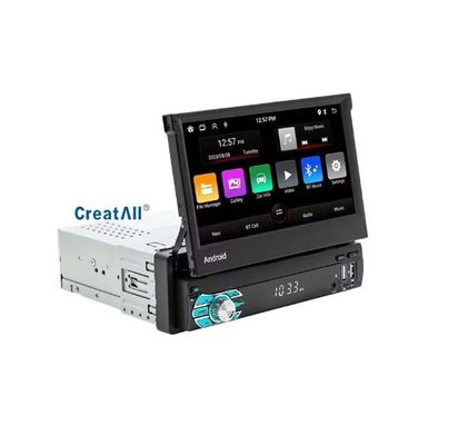 Creatall Tout-en-un 7 pouces Android Auto GPS Navigation Écran rétractable HD Rétroviseur sans fil CarPlay pour usage automobile