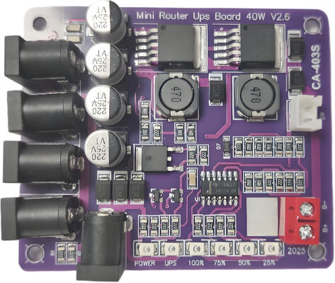 CA-403S Mini Router Uninterruptible Power Supply Board with 40W Output 11.1V Battery Input and Short Circuit Protection