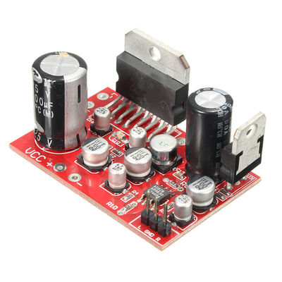 Plaque d'amplificateur de puissance de sortie de 38 W avec alimentation en courant continu de 12 V et module audio de la puce TDA7379 + AD828