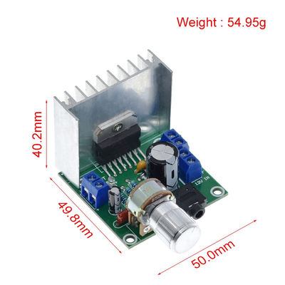 TDA7297 Amplificateur de module audio 15W + 15W Double canal avec DC 8-18V entrée d'alimentation pour haut-parleur de bibliothèque
