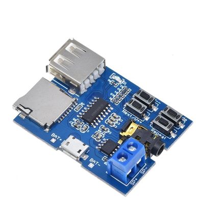 Carte décodeur MP3 avec amplificateur Mono 2W, carte TF et Mode de lecture de disque U pour Module de lecteur Audio à batterie au Lithium 3.7V