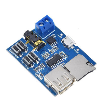 Carte décodeur MP3 avec amplificateur Mono 2W, carte TF et Mode de lecture de disque U pour Module de lecteur Audio à batterie au Lithium 3.7V