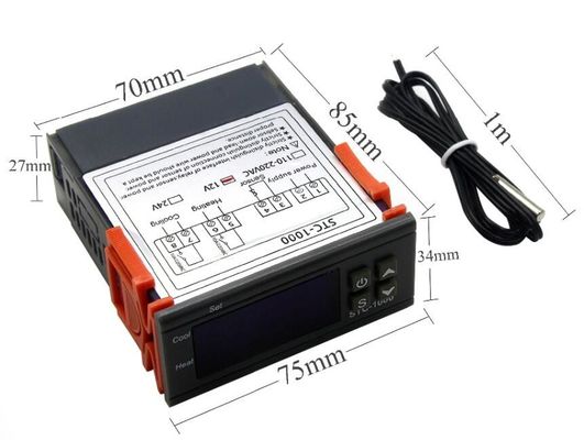 Système de surveillance numérique de Thermostat de contrôleur de température d'humidité de STC-1000 AC 110 V-220 V