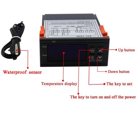 Système de surveillance numérique de Thermostat de contrôleur de température d'humidité de STC-1000 AC 110 V-220 V