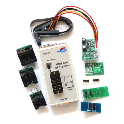 RT809F Outil de test des puces IC de carte mère de programmeur 7 Adaptateurs SOP16 SOP20