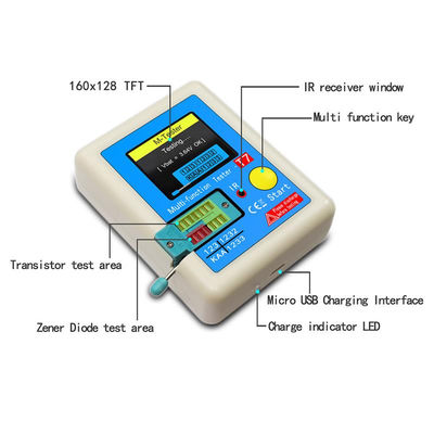 Multifonction TFT Tester Outil Diode Condensateur Multimètre 25pF-100mF