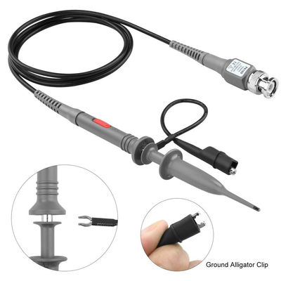 P6100 BNC Tester Outil Oscilloscope Kit de la sonde 100MHz 1X 10X Clip 2 pièces