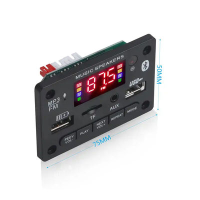 Carte de décodage MP3 6V-12V, Module Audio Bluetooth 5.0, système récepteur USB sans fil pour voiture