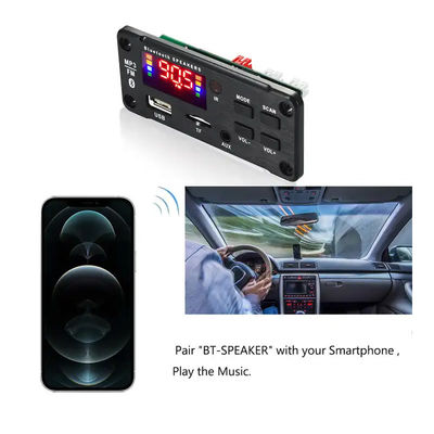 Lecteur MP3 2x25W 50W, Module Audio Bluetooth, carte, télécommande, système sonore sans fil