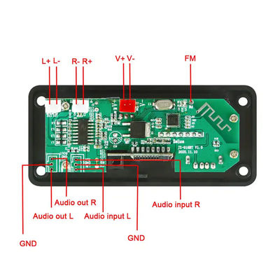 Lecteur MP3 2x25W 50W, Module Audio Bluetooth, carte, télécommande, système sonore sans fil