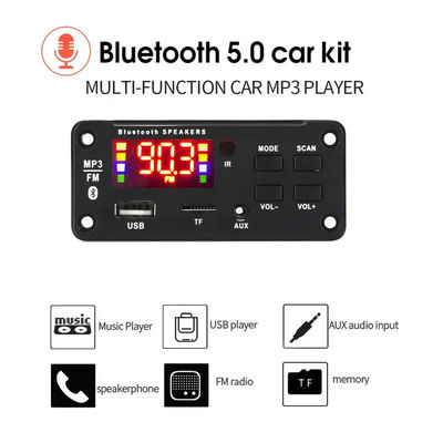 Lecteur MP3 2x25W 50W, Module Audio Bluetooth, carte, télécommande, système sonore sans fil