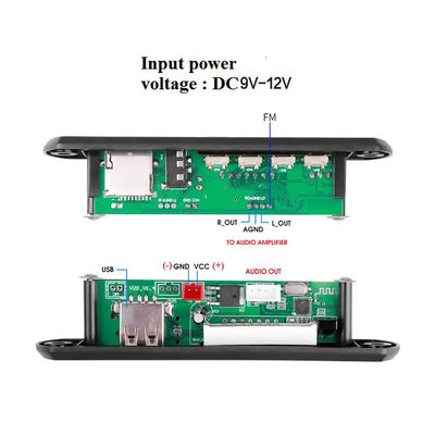 MP3 WMA Bluetooth FM Radio Module de décodeur audio carte de contrôle à distance Récepteur sans fil