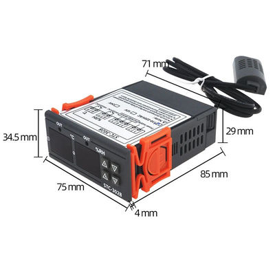 Contrôleur de température et d'humidité STC-3028 AC 220V DC 12V-24V, dispositif de surveillance à double puissance