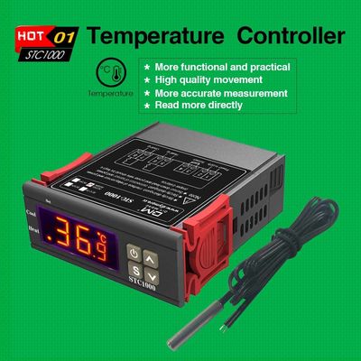 Contrôleur d'humidité numérique à écran LCD 10A, capteur NTC, régulateur de surveillance AC 110V-220V