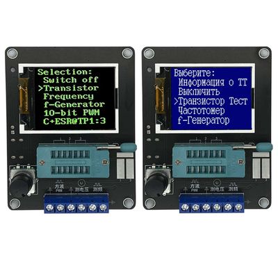 GM328A Outil d'essai de diodes transistoriques ESR Détecteur de tension et de fréquence