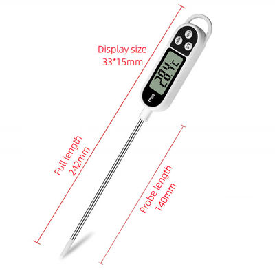 Thermomètre de cuisine de TP300 Digital pour la viande faisant cuire l'acier inoxydable 304