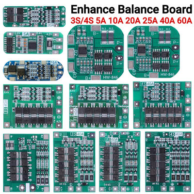 3S 4S 25A 40A 60A BMS carte de protection de la batterie carte de charge de la batterie Li-ion
