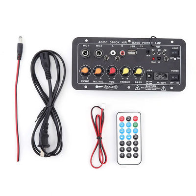 Tableau d'amplificateur de puissance numérique D10 avec puissance de sortie de 30 à 120 W Bluetooth 5.0 et double entrée de microphone pour subwoofer et karaoké