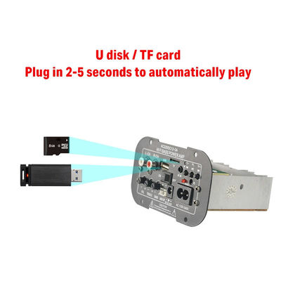 Carte d'amplificateur de puissance radio FM Bluetooth 5.0 avec puissance 100 W pour l'audio de la maison et de la voiture