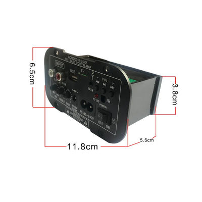 Carte d'amplificateur de puissance radio FM Bluetooth 5.0 avec puissance 100 W pour l'audio de la maison et de la voiture