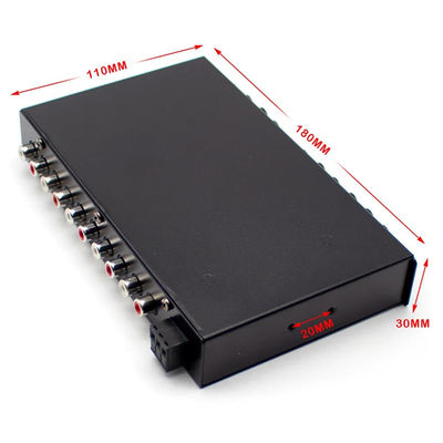 Équilibreur audio de voiture à 5 segments de 24 V avec télécommande et entrée auxiliaire pour réglage précis