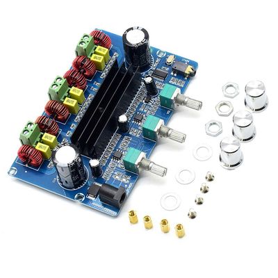 CA-3166B carte d'amplificateur Bluetooth 5.0 2 * 50W + 100W 2.1 canal TPA3116D2 avec alimentation en courant DC12 ~ 24V