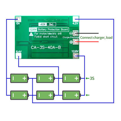 CA-3S-40A Plaque de protection de la batterie au lithium au lithium