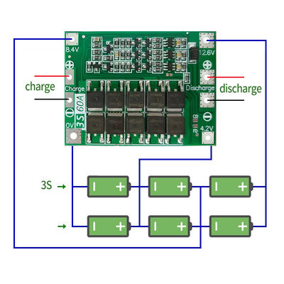 Chargeur de batterie au lithium Li-Ion Module de cellule Lipo Circuit imprimé BMS Protection