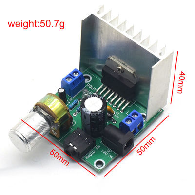 CA-7297 Module d'amplificateur numérique à double canal 15W + 15W carte d'amplificateur audio avec TDA7297 puce pour kit de bricolage DC 12-24V