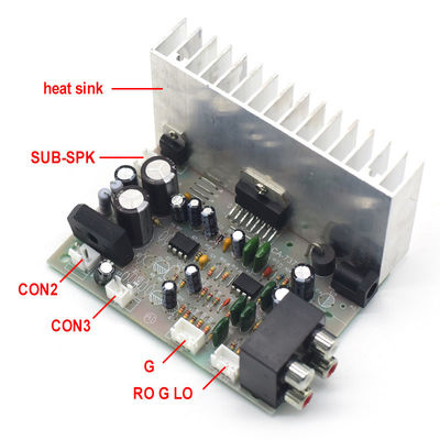 CA-7379A carte d'amplificateur de sous-woofer numérique avec puce TDA7379 2*38W AC/DC 12V AMP module