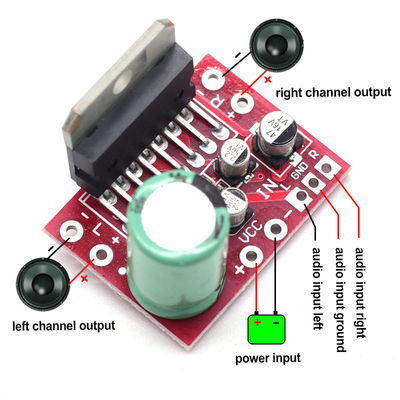 Module d'amplificateur de puissance stéréo CA-7379 Double canal DC9V-17.5V 38W+38W avec puce TDA7379