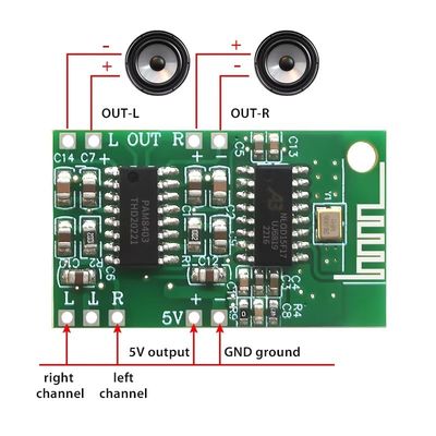 CA-8469 5V classe D PAM8403 5.0 Bluetooth amplificateur de puissance Audio Module carte composant numérique