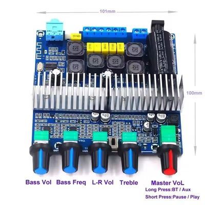 CA-3169B carte d'amplificateur de puissance audio à 2.1 canaux avec son haute fidélité et Bluetooth 5.0