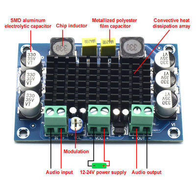 CA-3116D carte d'amplificateur audio mono 100W originale avec puce TPA3116D2 et entrée 12-24V