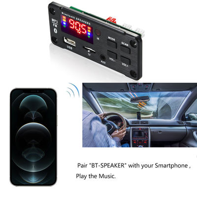 Module d'amplificateur audio de voiture Bluetooth 5.0 de 50 W avec radio USB TF FM et 5.0 canaux