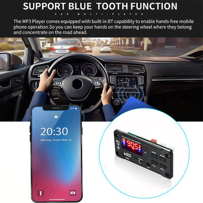 Module d'amplificateur audio de voiture Bluetooth 5.0 de 50 W avec radio USB TF FM et 5.0 canaux