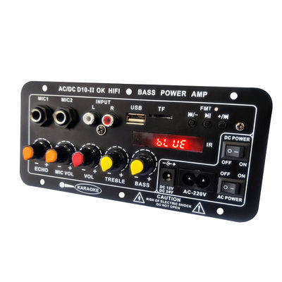 Module audio de carte d'amplificateur 40W Bluetooth 5.0 entrée de microphone double pour le subwoofer et l'audio de voiture
