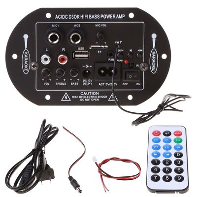 D3OK HIFI Bass Power Home Amplifier Board avec 2 canaux Bluetooth 4.2 et 12V 24V 220V Amplificateur audio