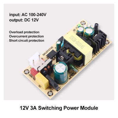 Monture de carte de convertisseur AC/DC 12V3A/24V1.5A Module d'alimentation pour montage standard