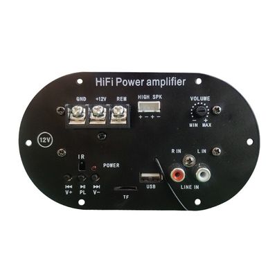 Carte d'amplificateur de voiture à tube de caisson de basses 50W avec Bluetooth 5.0 et carte TF/lecture USB